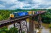 2023-08-08 - CSX 1976 (Conrail heritage) crosses Catskill Creek in Catskill, New York.jpg