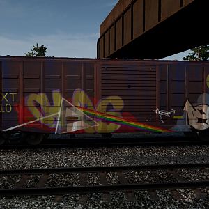 CSX Vandalized Boxcar