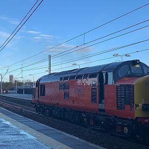37607 thrashes her way out of Ayr