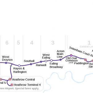 ELIZEBETH LINE MAP