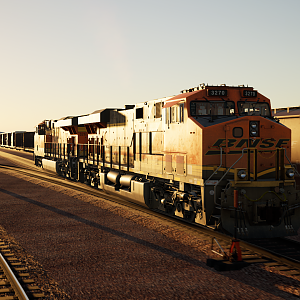 BNSF ES44C4 at Cajon Pass route