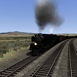 UP 3975 Doing A Manifest Train In 1948