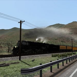 UP 3985 In 1993 To Denver And Green River
