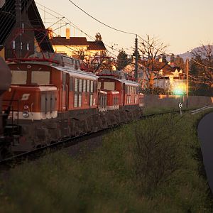 1020 Dual traction freight run