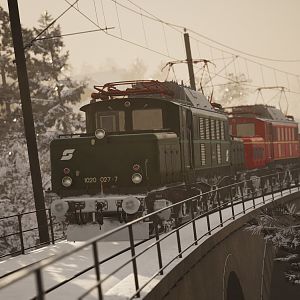 1020 Dual traction freight run
