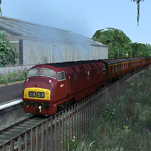 BR Class 42 'Warship' BR Maroon At Chapelton