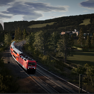 DB BR 143 on Ruhr—Sigen Bahn
