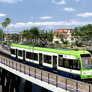 Fictional carribean tram way