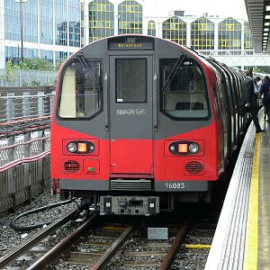 Front of the jubliee line train