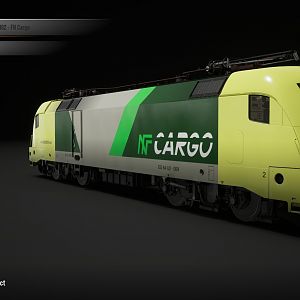 BR182 / ES 64 U2 009 locomotive in FN Cargo livery