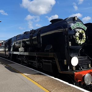34046 Braunton + 47805 Working 1Z48 London - Chichester