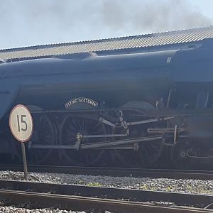 60103 Flying Scotsman heads into Salisbury with the Steam Dreams 2022