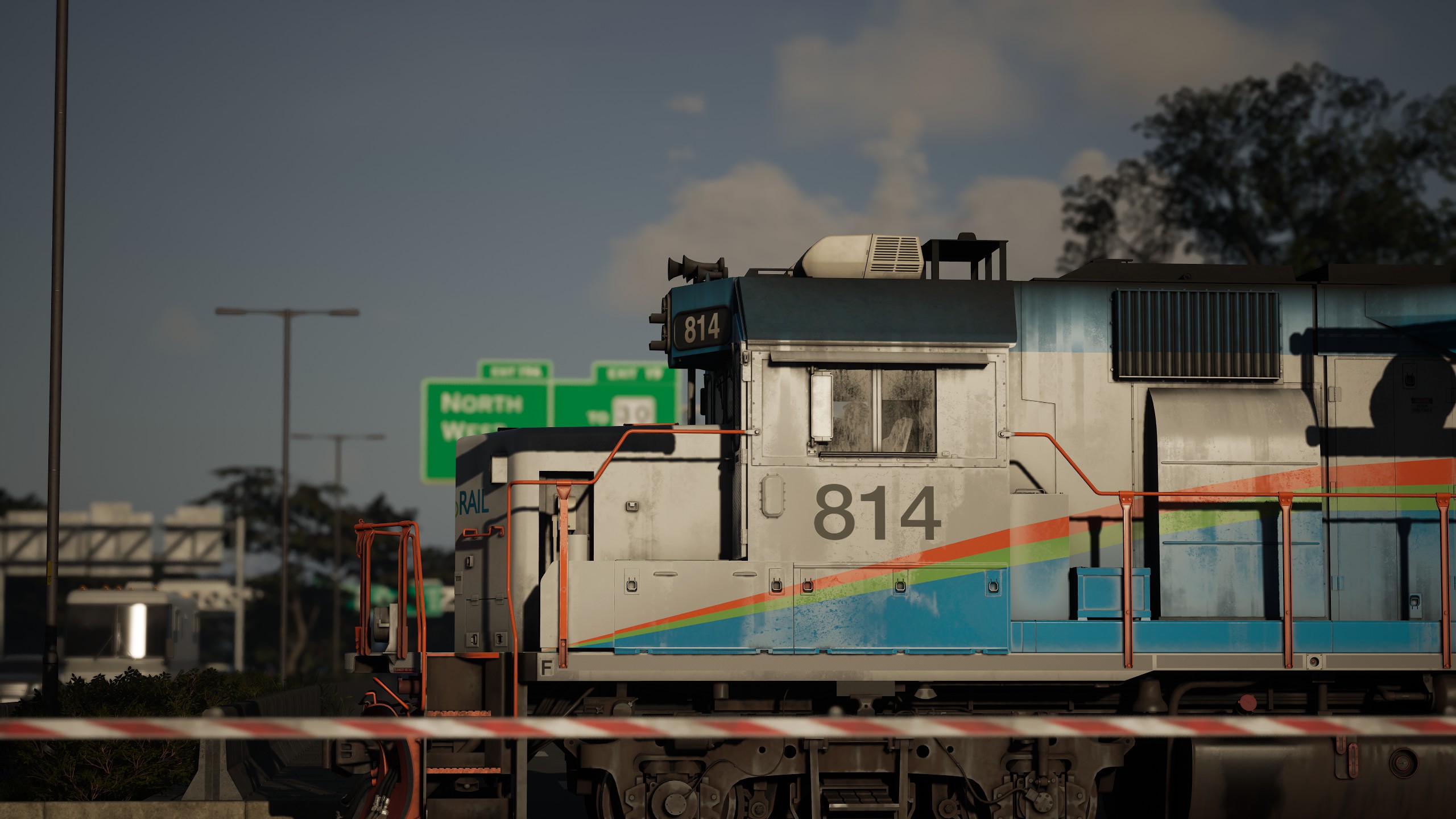 GP49H-3 diesel locomotive TRI-RAIL FLORIDA