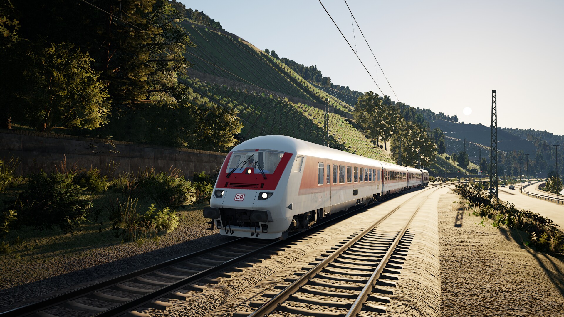 Linke Rheinstrecke with IC RED