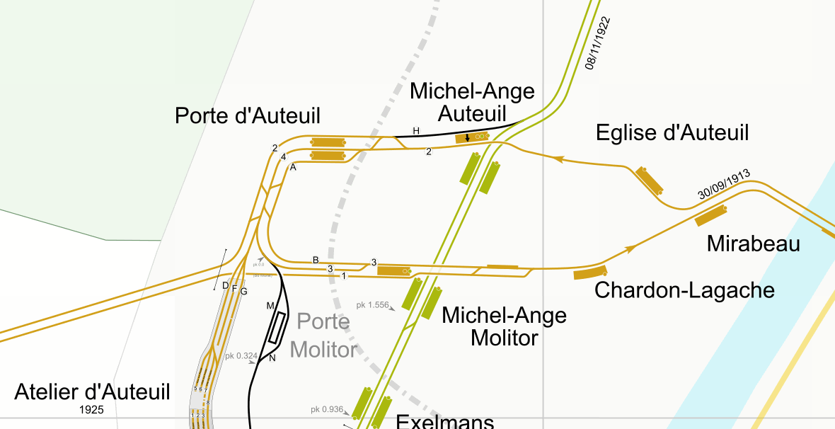 Paris L10 Porte d'Auteil area