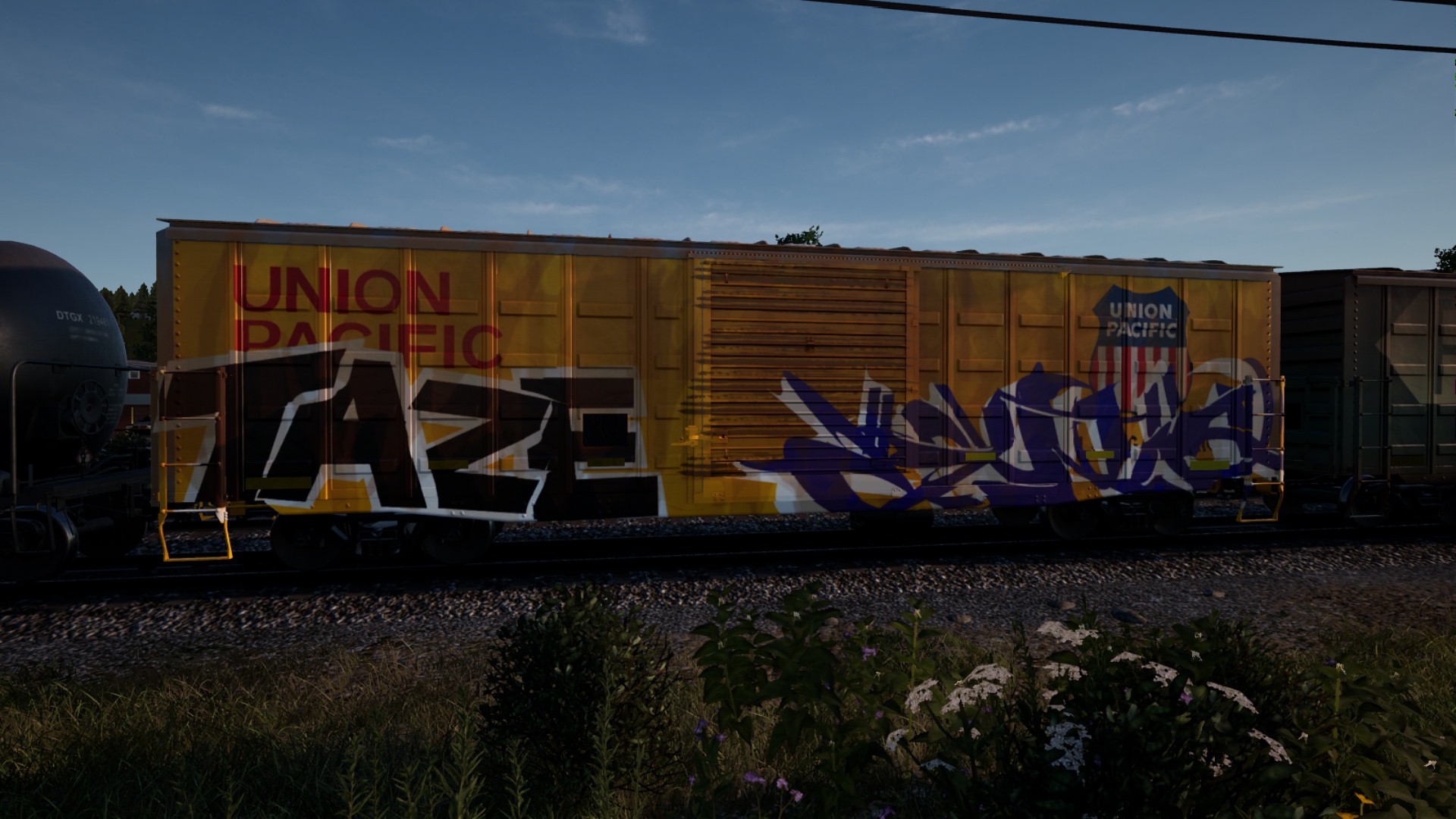 Union Pacific Vandalized Boxcar